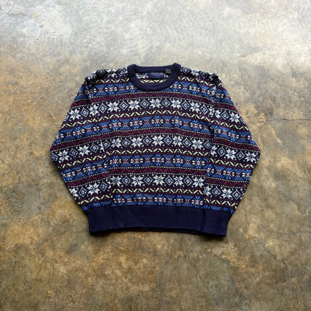 Crazy Vintage 90s Van Heusen Knit Sweater‎